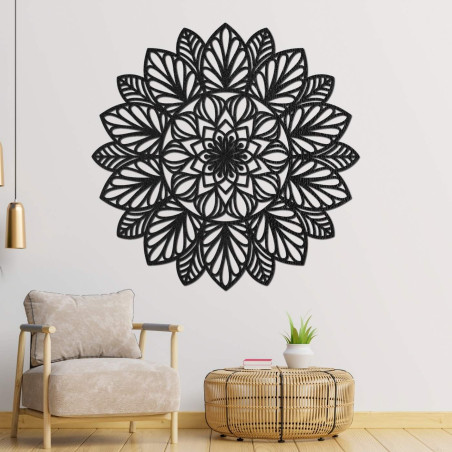 Wooden mandala for the wall - natural decoration for the interior
