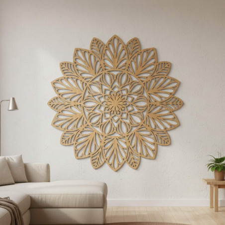 Wooden wall mandala - a modern style home accessory