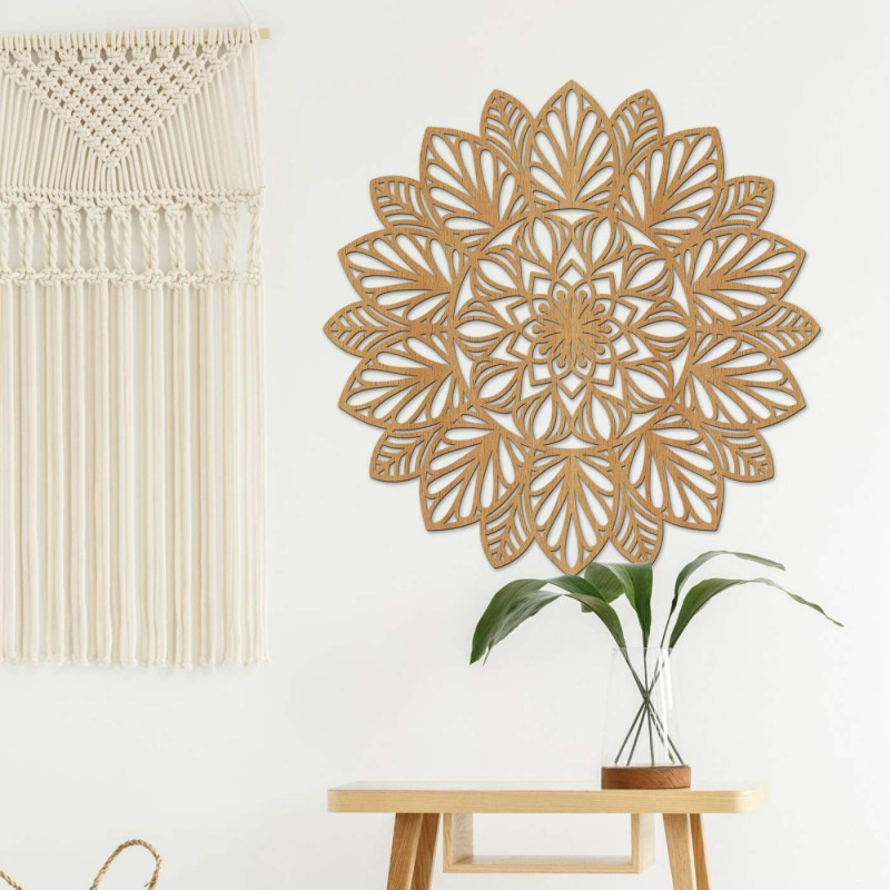 Wooden wall mandala - a modern style home accessory