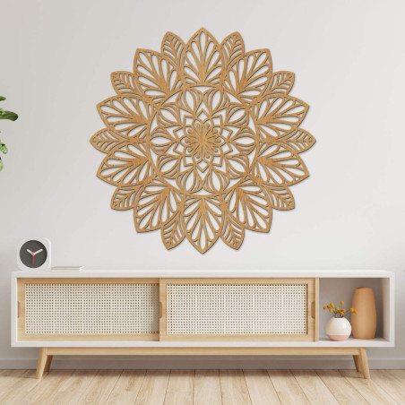Wooden wall mandala - a modern style home accessory