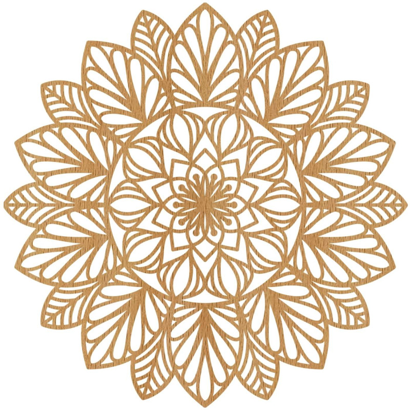 Wooden wall mandala - a modern style home accessory