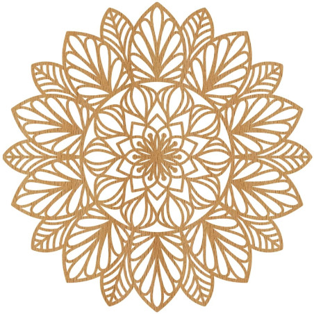 Wooden wall mandala - a modern style home accessory