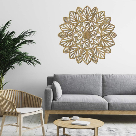 Wooden Mandala Wall Decor, HDF Wood Art, Large Wall Hanging