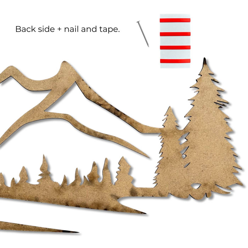 Wooden Mandala Wall Decor, HDF Wood Art, Large...