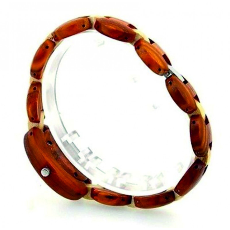 Wooden wristwatch BEWELL from natural materials. Wooden watches for men and women.