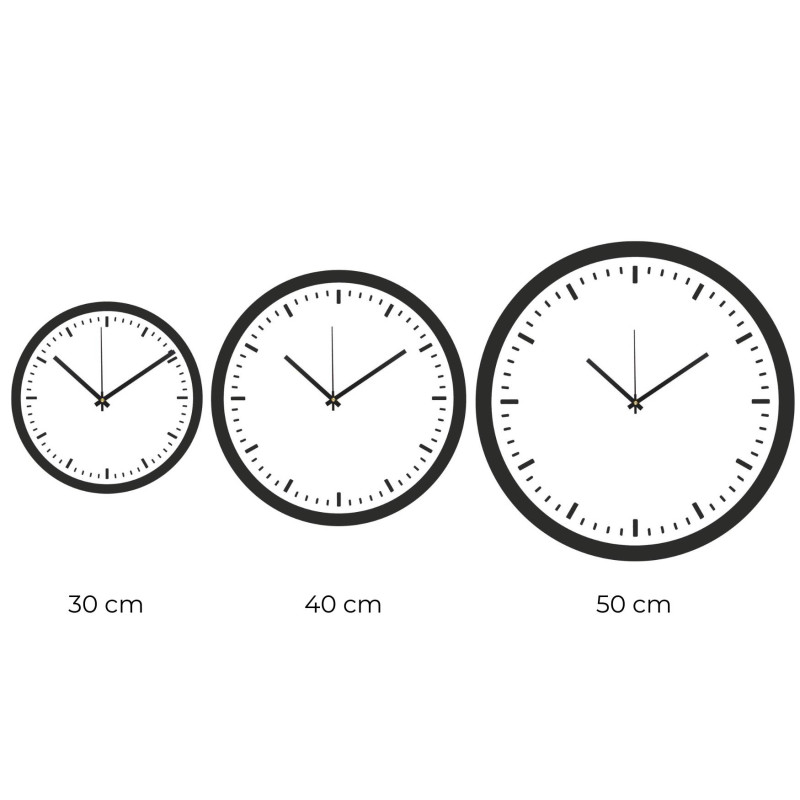 A wall clock that will highlight any space with style and quality.