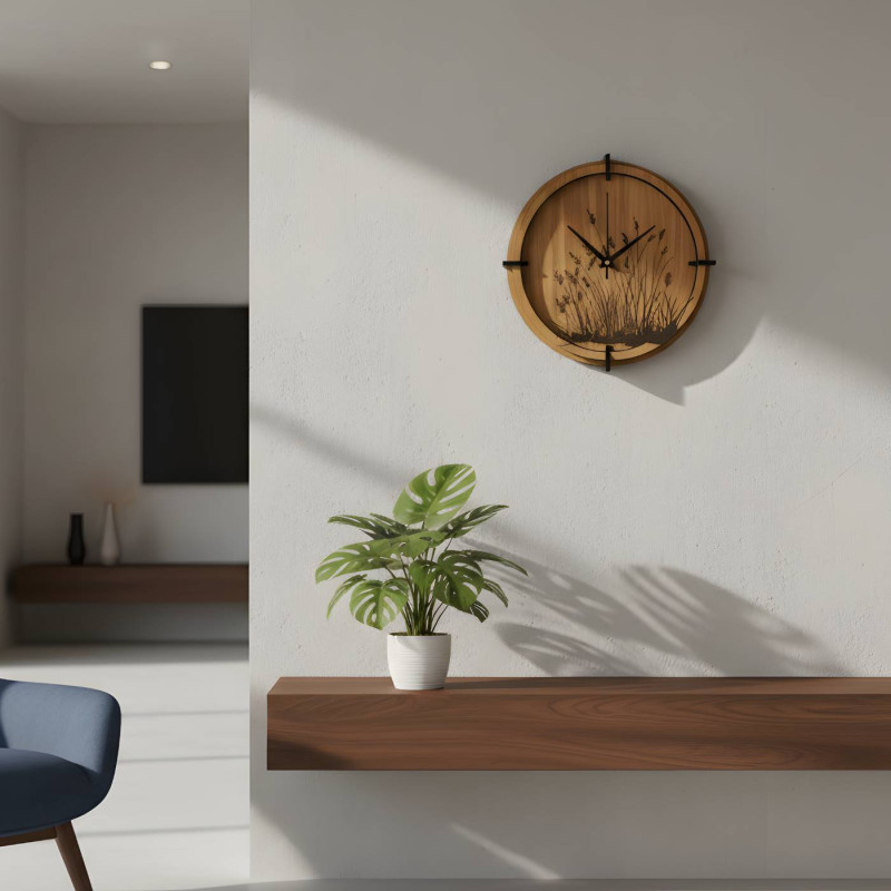 Natural wooden clocks that will bring peace to your interior