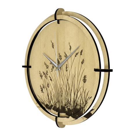 Elegant grass-themed clock for your home