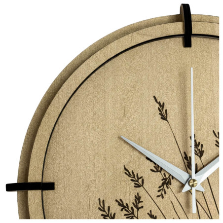 Elegant grass-themed clock for your home