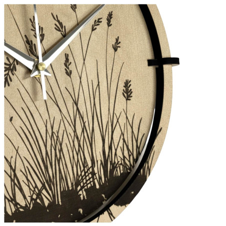 Elegant grass-themed clock for your home