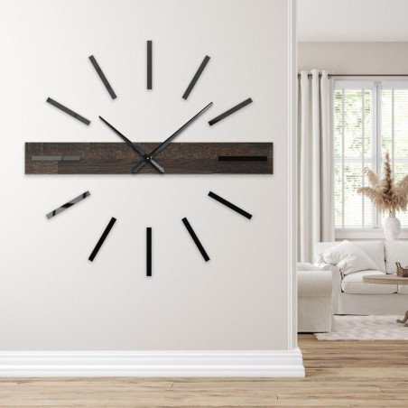 Unique wooden clock with precise craftsmanship.