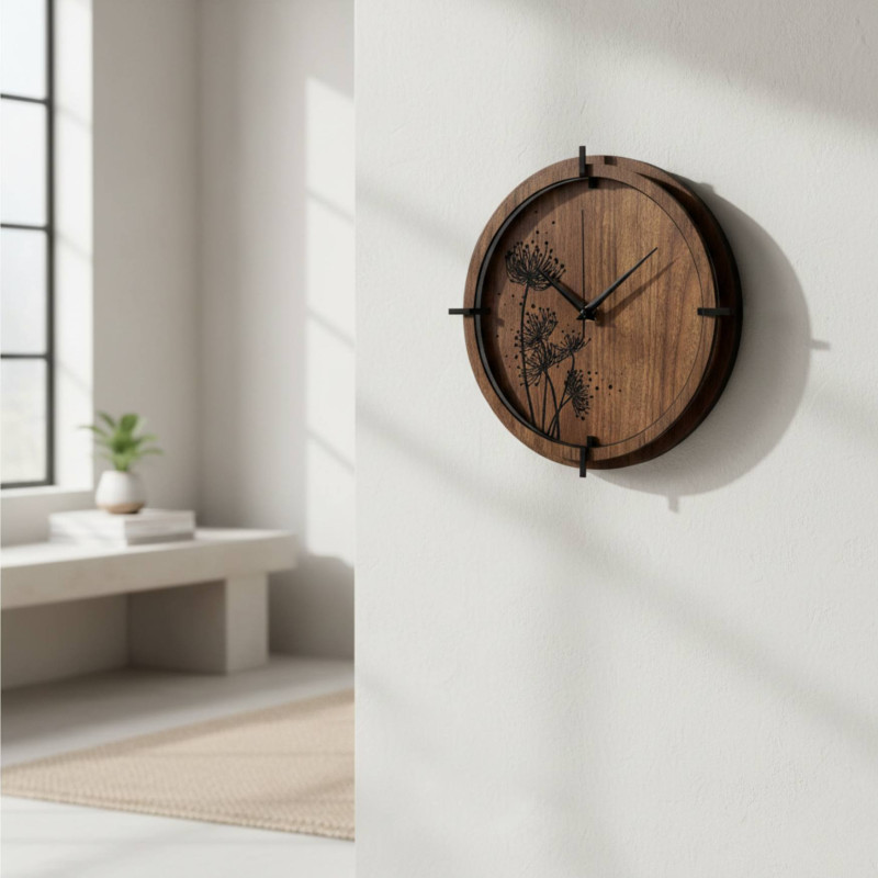 Minimalist design and the beauty of dark wood in your home.