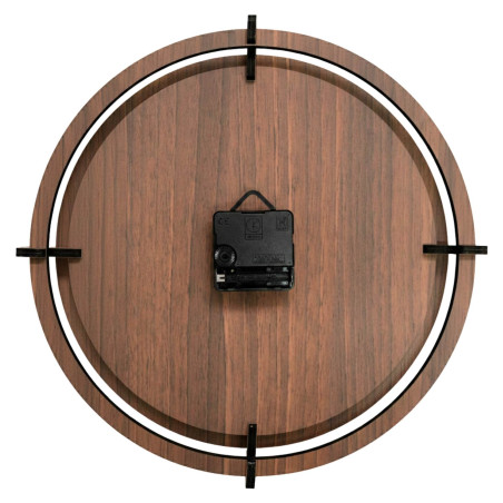 Silent wooden clock with dial – Wenge Walnut