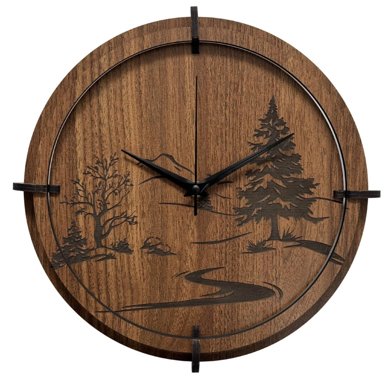 Bring harmony to your interior with an elegant wooden clock.