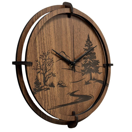 Bring harmony to your interior with an elegant wooden clock.