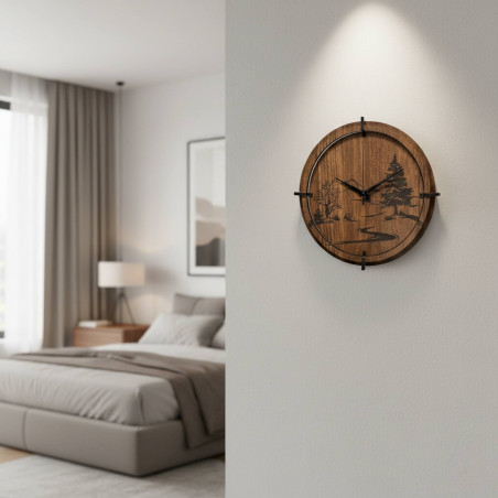 Stylish clock for a modern, Scandinavian or minimalist home.