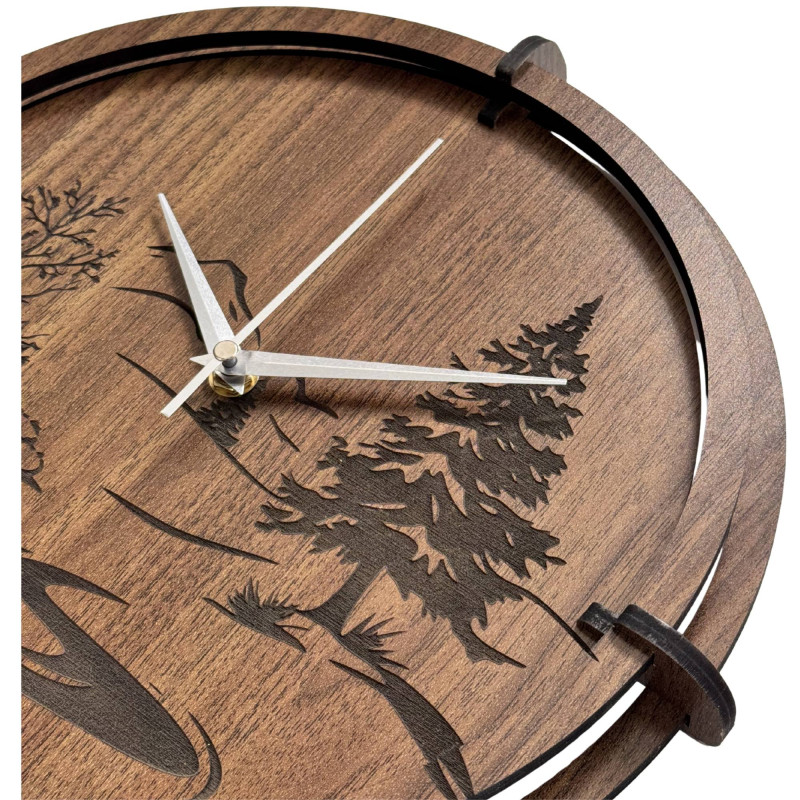 Stylish clock for a modern, Scandinavian or minimalist home.