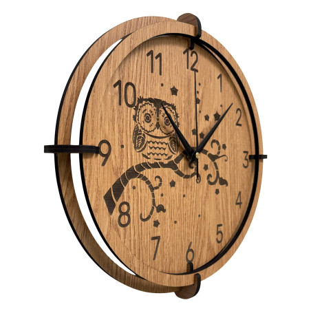 Owl wall clock - an elegant addition to your home
