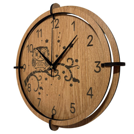 Owl wall clock - an elegant addition to your home