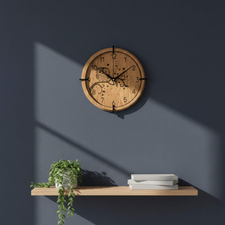 Quiet operation and engraved owl motif for a peaceful home.