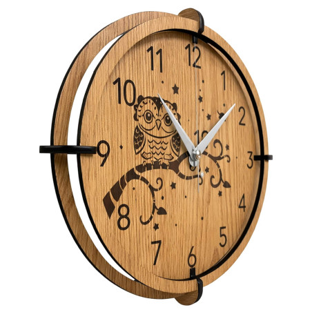Owl wall clock - an elegant addition to your home