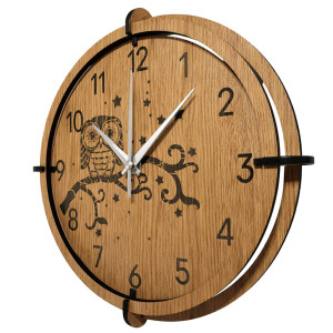 A wooden owl clock will add style and character to your wall. 2