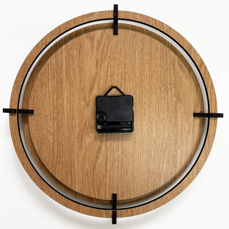 Wooden clock with an owl - a stylish and original interior accessory