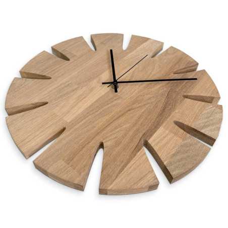 Luxury carved wooden wall clock - UBKOP