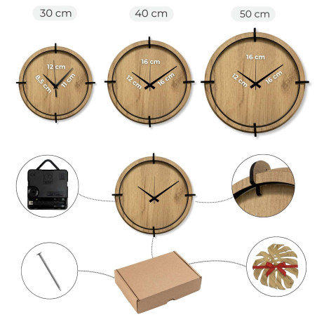 A wall clock that combines minimalist numbers and the harmony of meadow grass, perfect for the living room.