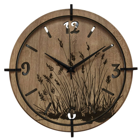 Wooden wall clock with minimalist design for every home