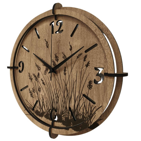 Wooden wall clock with minimalist design for every home