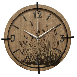 Wooden wall clock with minimalist design for every home