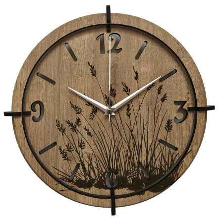 Wooden wall clock with minimalist design for every home