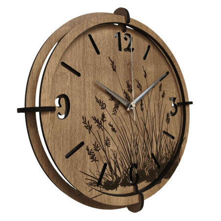 Wooden wall clock with minimalist design for every home