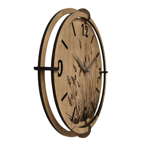Wooden wall clock with minimalist design for every home