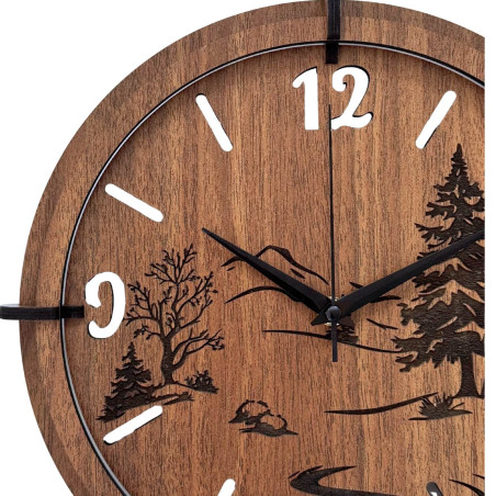 Natural design brings peace and a harmonious atmosphere to the space.