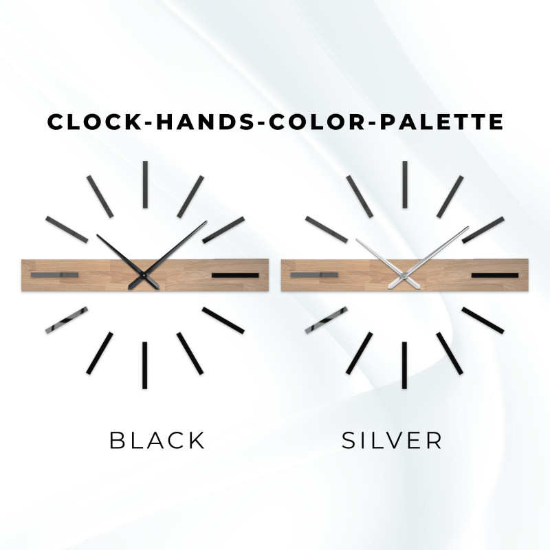 Elegant 3D clock for a modern interior