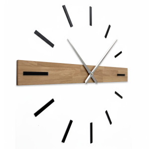 Modern wooden clock with minimalist 3D design 2