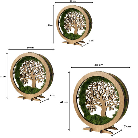 Dimmable LED table decoration - Halifax Oak