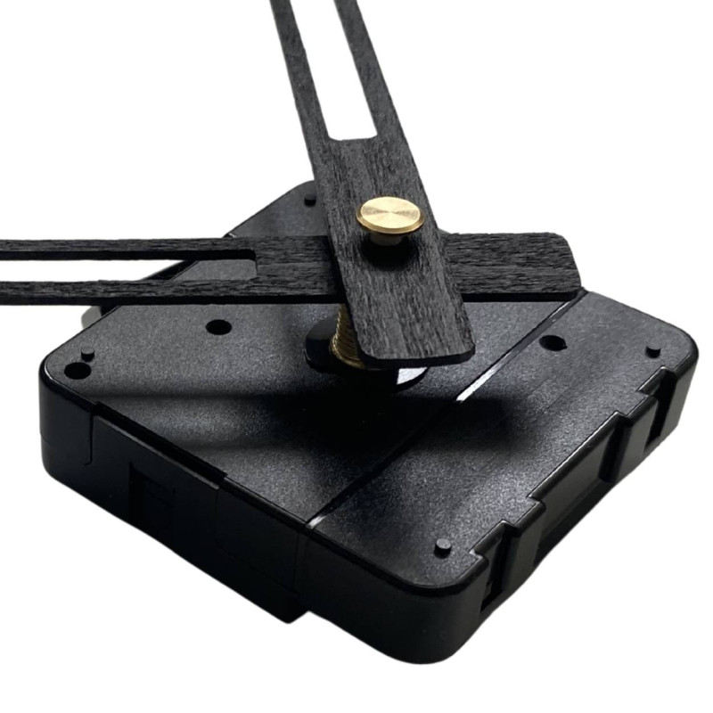 DIY black clock hands for making your own decorative clock.