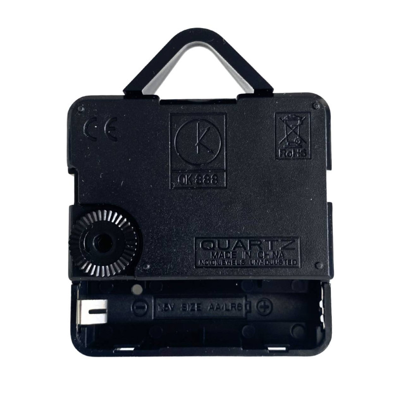 Precise and quiet black hands for a wall clock with a quartz movement.