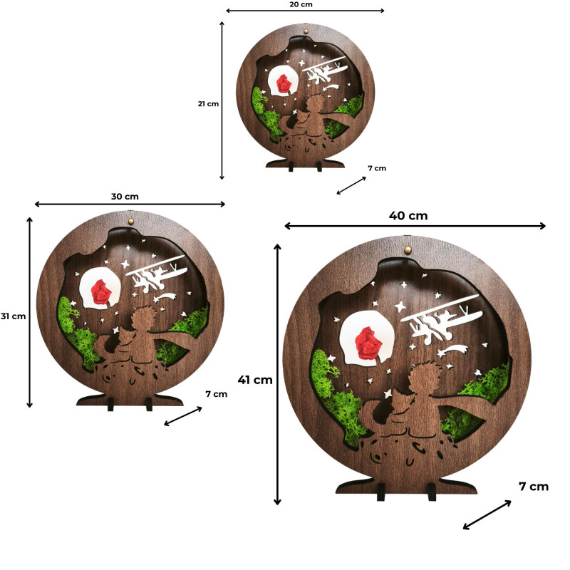 LED decoration Little Prince with airplane |...