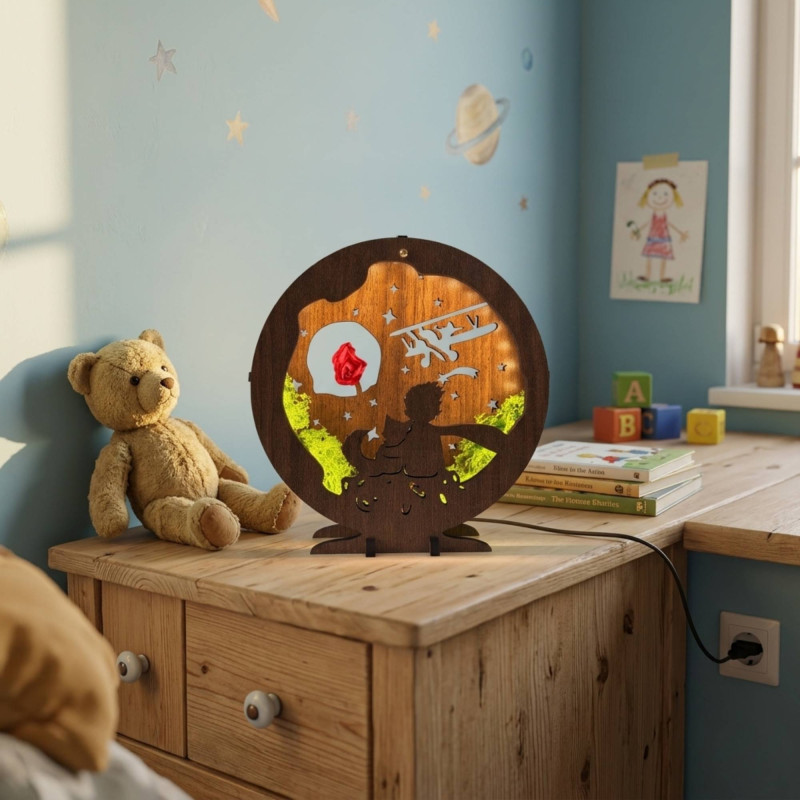 LED decoration Little Prince with airplane |...