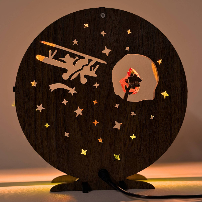 LED decoration Little Prince with airplane |...