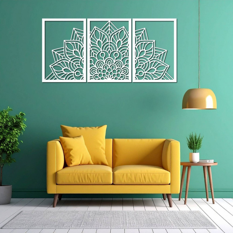 Designer mandala and tree of life clock. Give your interior a unique character.