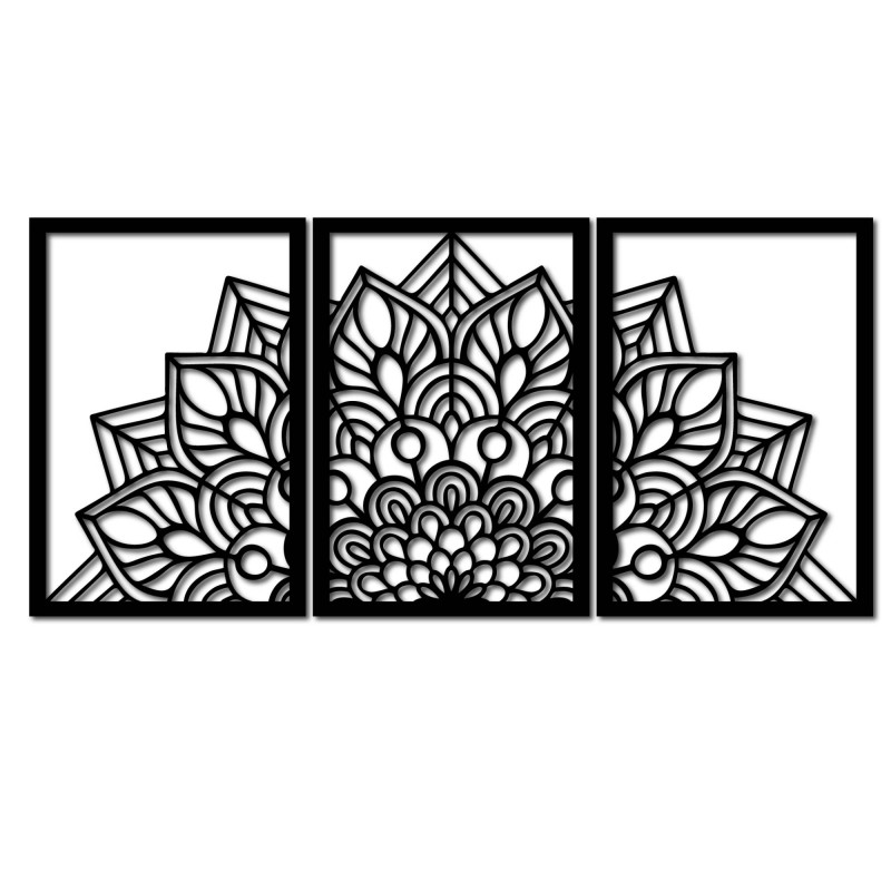 Designer mandala and tree of life clock. Give your interior a unique character.