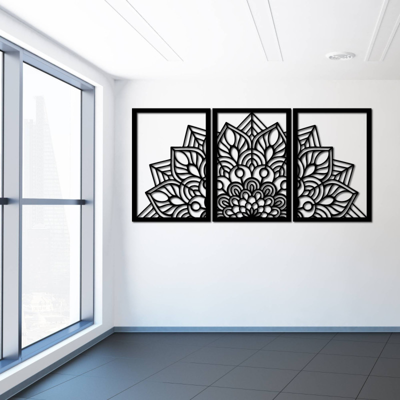 Designer mandala and tree of life clock. Give your interior a unique character.