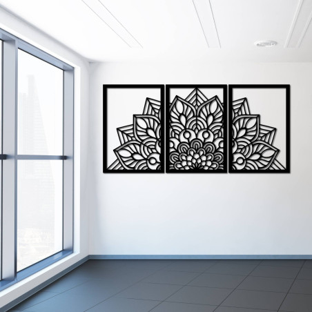 Designer mandala and tree of life clock. Give your interior a unique character.