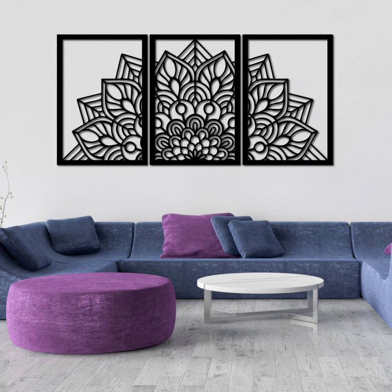 Designer mandala and tree of life clock. Give your interior a unique character.
