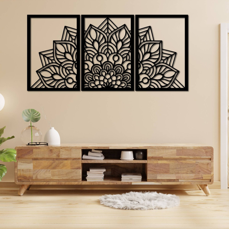 Designer mandala and tree of life clock. Give your interior a unique character.